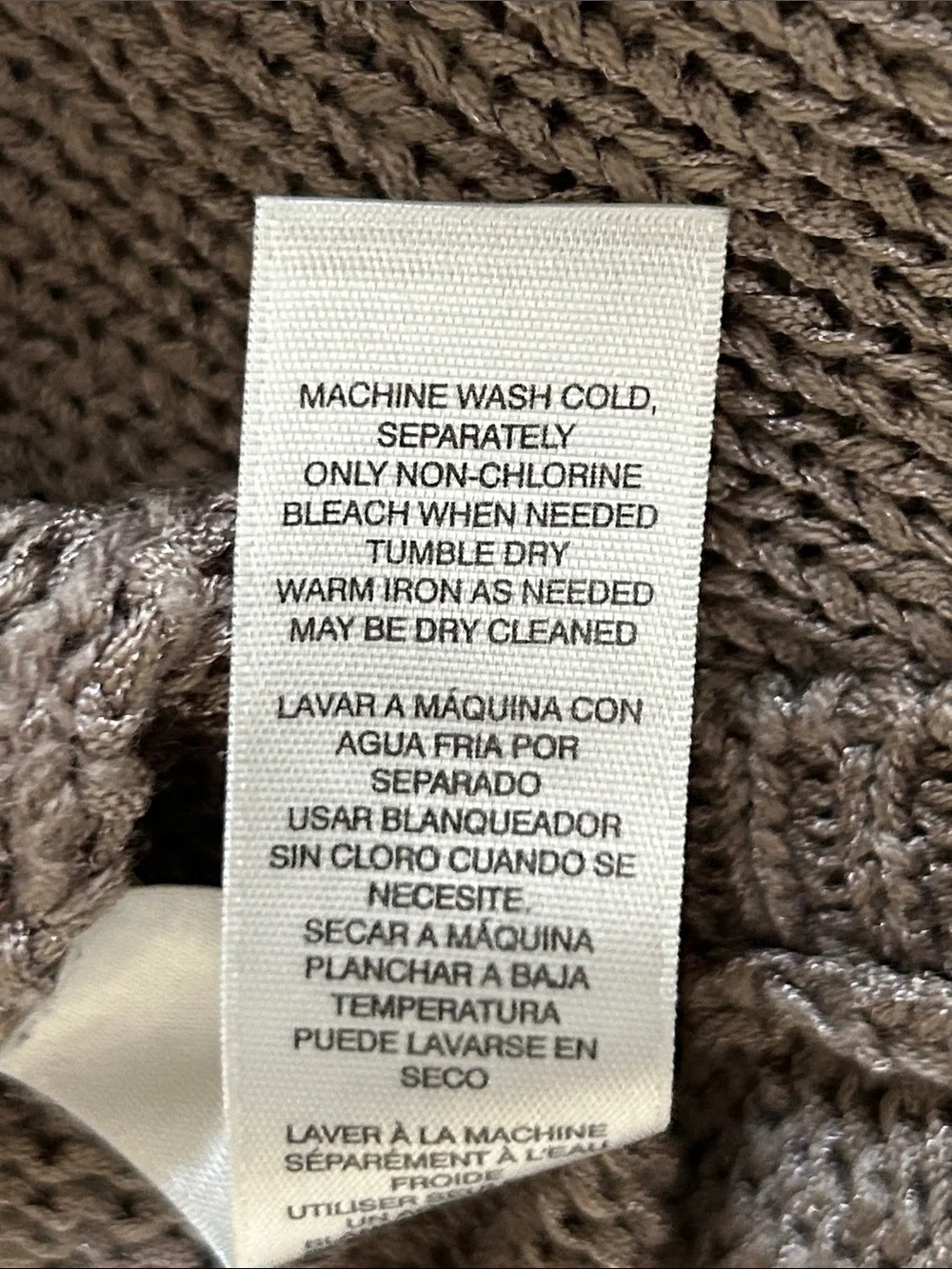 Chico’s Size 1 Neutral Knit Sweater – Minimalist Chic
